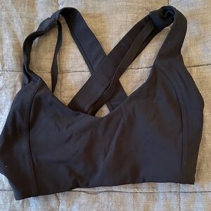 lululemon athletica Black Cross-Back Sports Bra